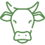 Healthy cattle counter icon